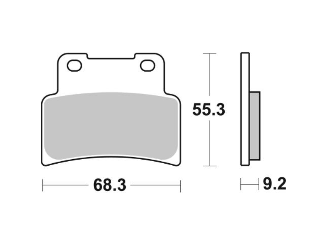 Pastilhas de Travão 844HS - SBS 2