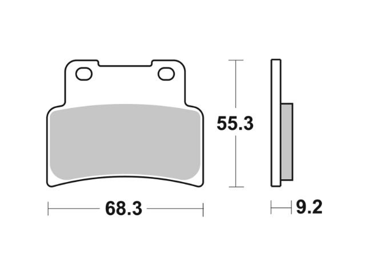 Pastilhas de Travão 844HS - SBS 2