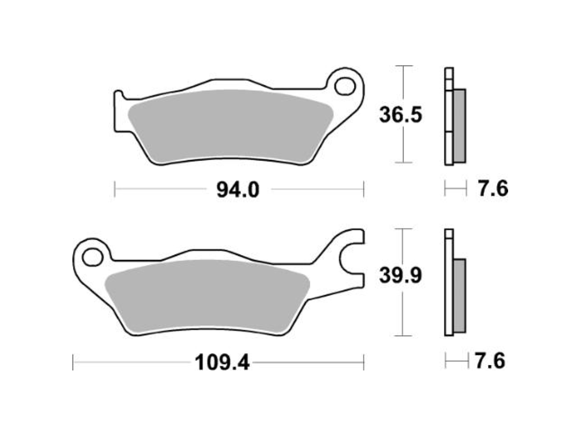 Pastilhas de Travão 951HF - SBS 2