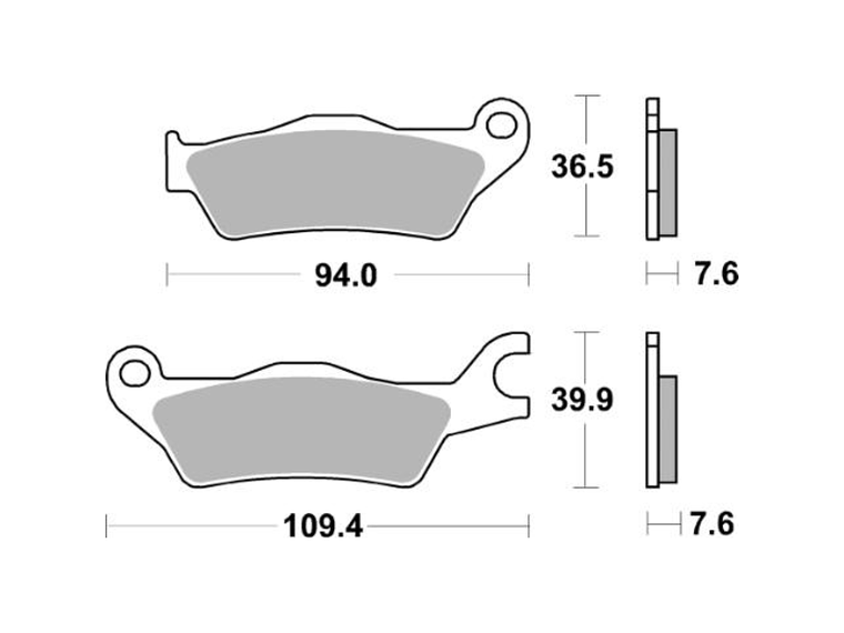 Pastilhas de Travão 951HF - SBS 2