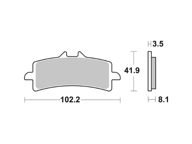 Pastilhas de Travão 841HS - SBS 2