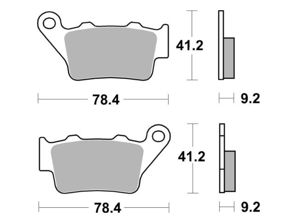 Pastilhas de Travão 675LS - SBS 2