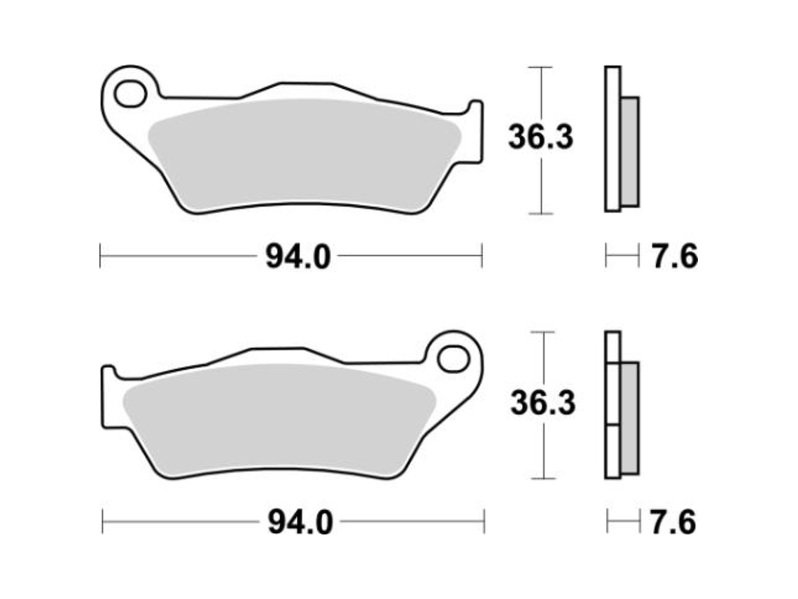 Pastilhas de Travão 671HS - SBS 2