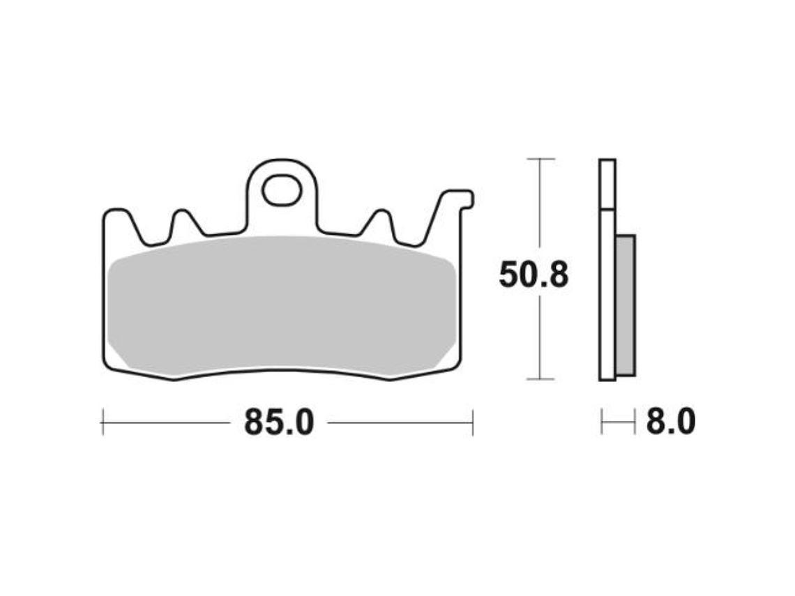 Pastilhas de Travão 900HS - SBS 2
