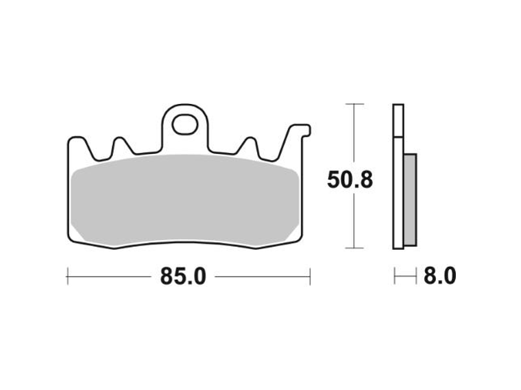Pastilhas de Travão 900HS - SBS 2