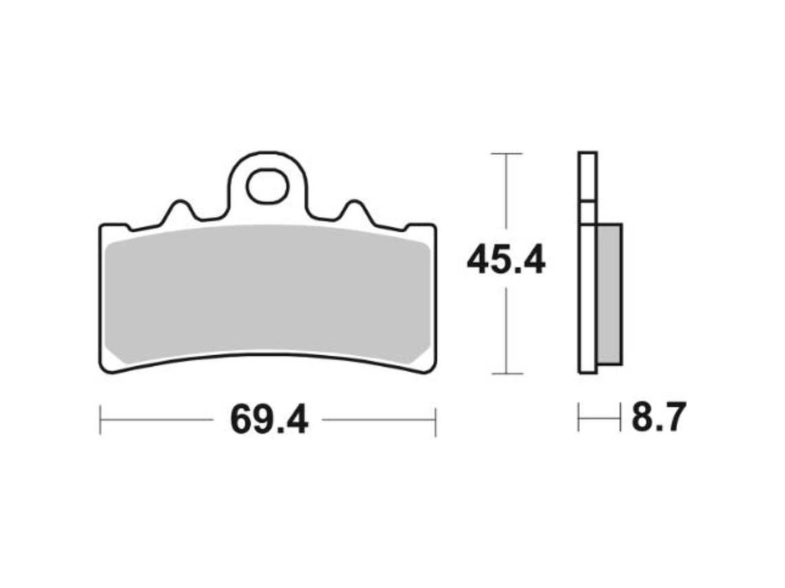 Pastilhas de Travão 877HS - SBS 2