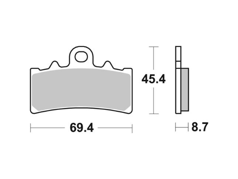 Pastilhas de Travão 877HS - SBS 2