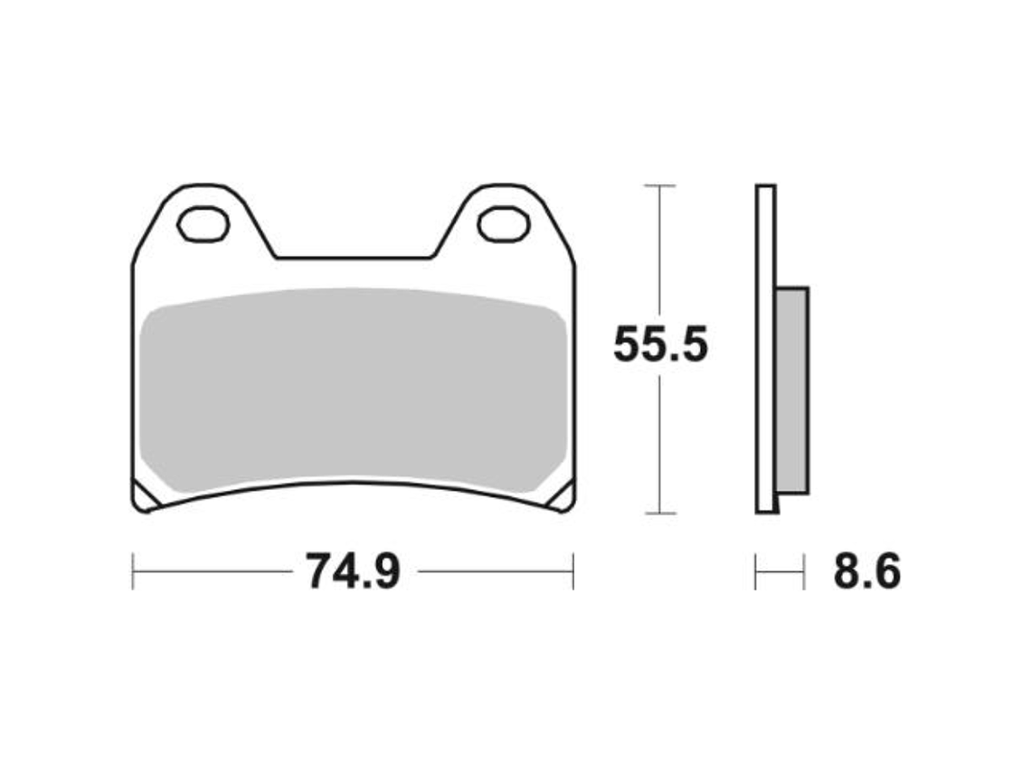 Pastilhas de Travão 706HS - SBS 2