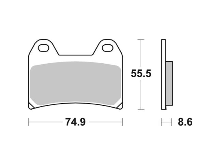 Pastilhas de Travão 706HS - SBS 2
