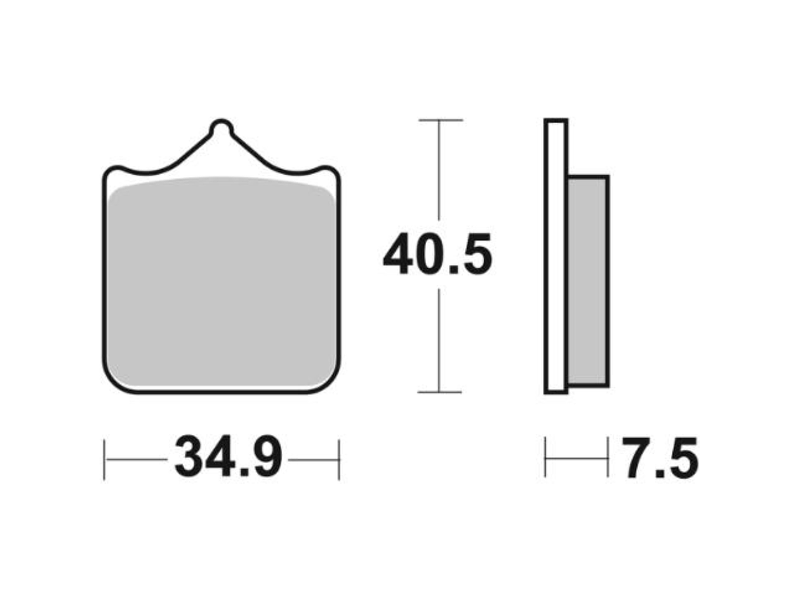 Pastilhas de Travão 762HS - SBS 2