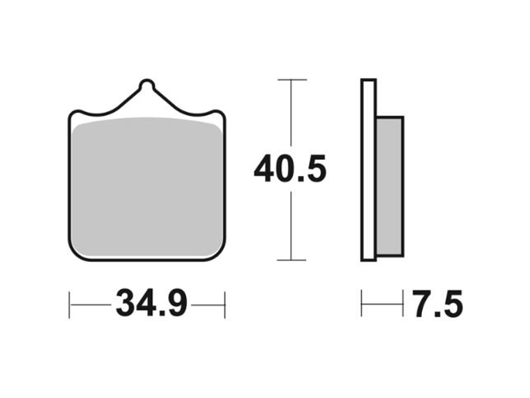 Pastilhas de Travão 762HS - SBS 2
