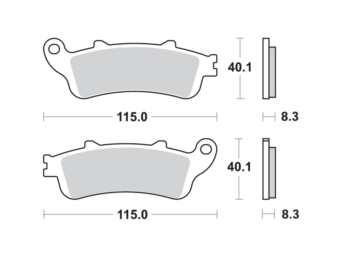 Pastilhas de Travão 735HS - SBS 2