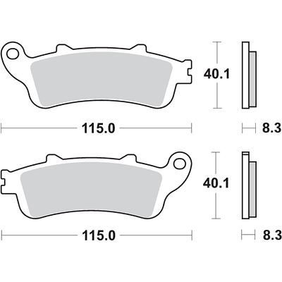 Pastilhas de Travão 735HS - SBS