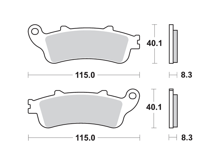Pastilhas de Travão 735HS - SBS 2