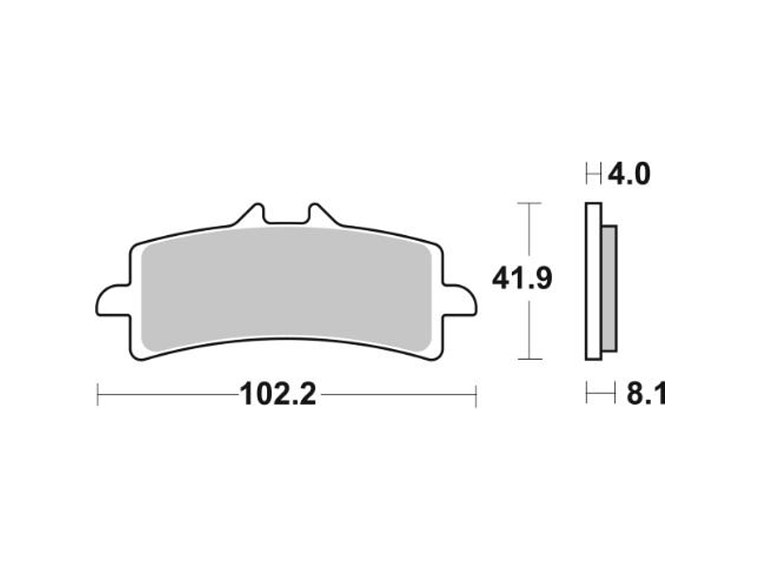 Pastilhas de Travão 901HS - SBS 2