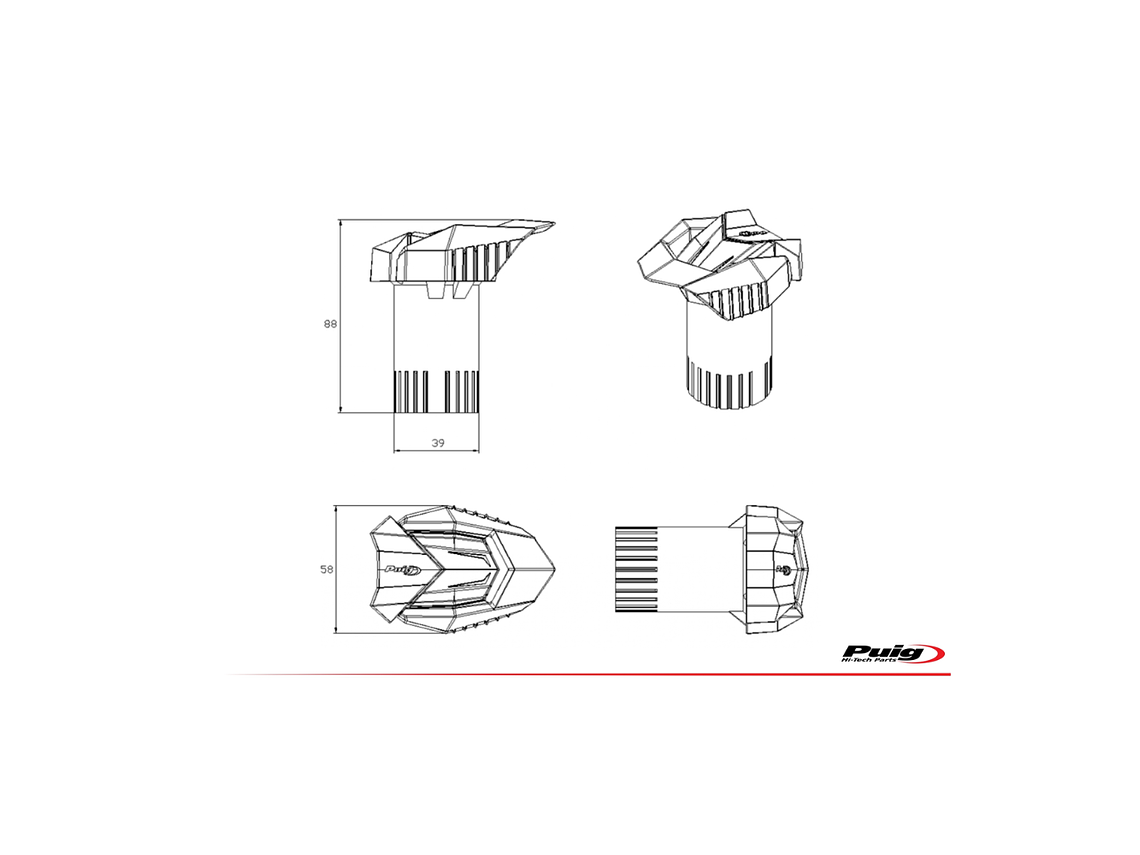 Sliders Yamaha MT-10/SP / YZF-R1/M - Puig  3