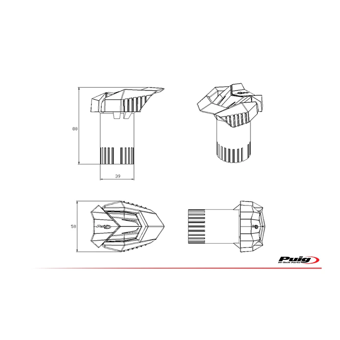 Sliders Yamaha MT-10/SP / YZF-R1/M - Puig  3