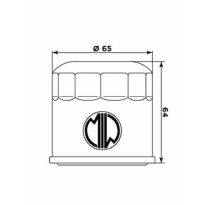 Filtro Óleo H1015 (HF204) Honda/Kawasaki/Yamaha - MIW  2