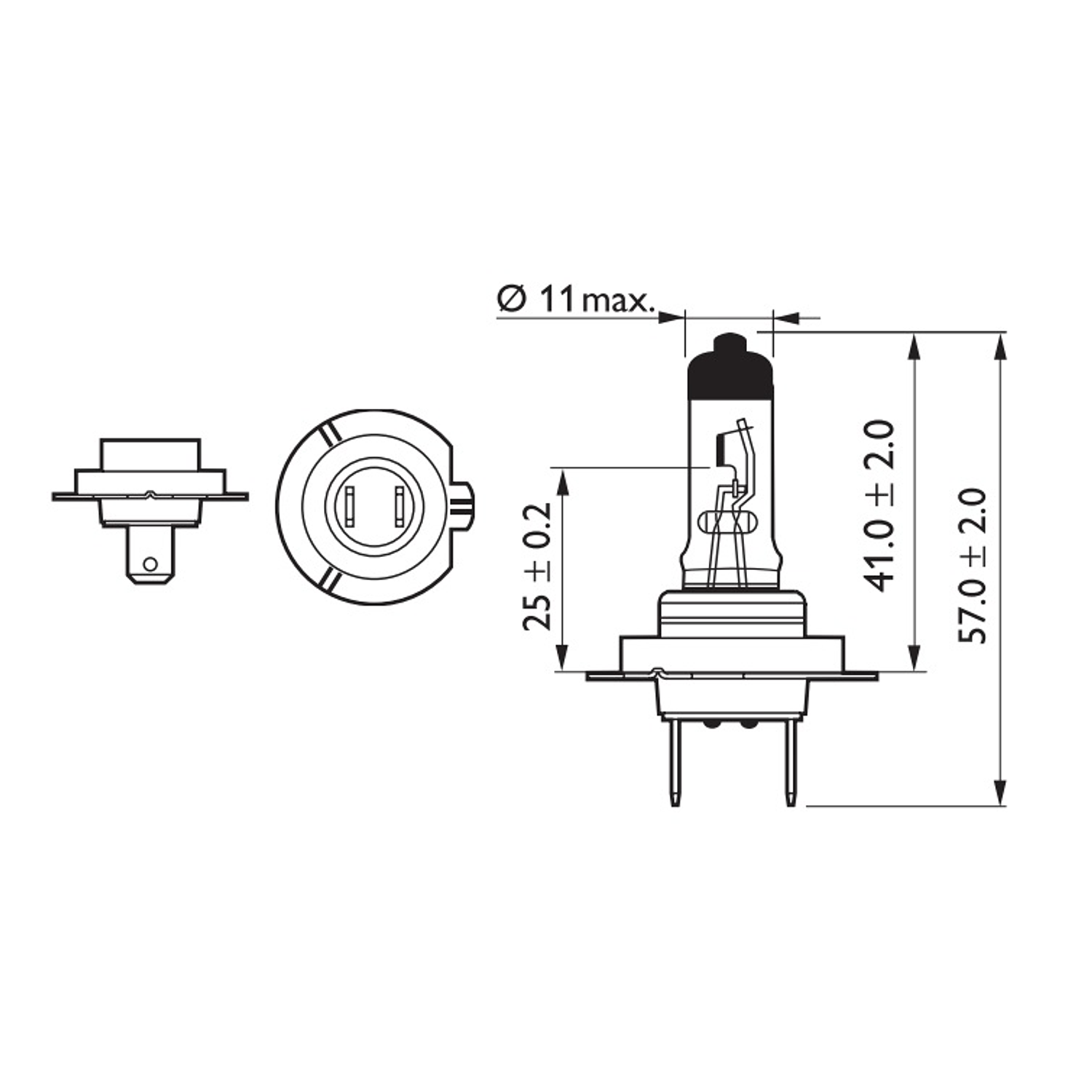 Lâmpada H7 Vision - Philips  3