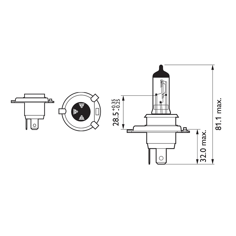 Lâmpada H4 Vision - Philips  2