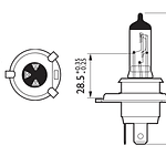 Lâmpada H4 Vision - Philips 