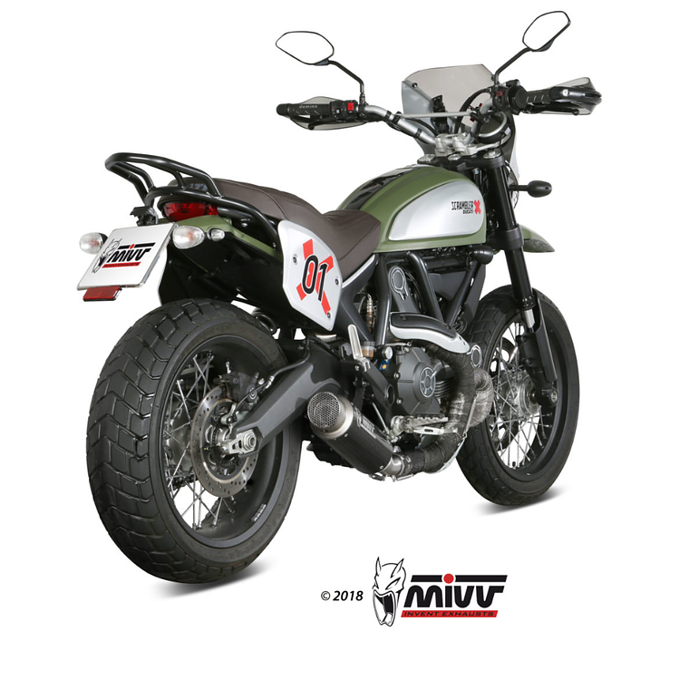 Escape MIVV GP Pro Carbono Ducati Scrambler 800 2015-2020  2