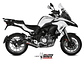 Escape MIVV Oval Carbono Benelli TRK 502 2017-2023  - vignette 1