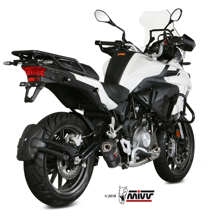 Escape MIVV Oval Carbono Benelli TRK 502 2017-2023  2