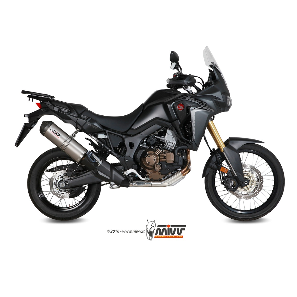 Escape MIVV Oval Titânio Honda CRF 1000 L Africa Twin 2016-2019  1