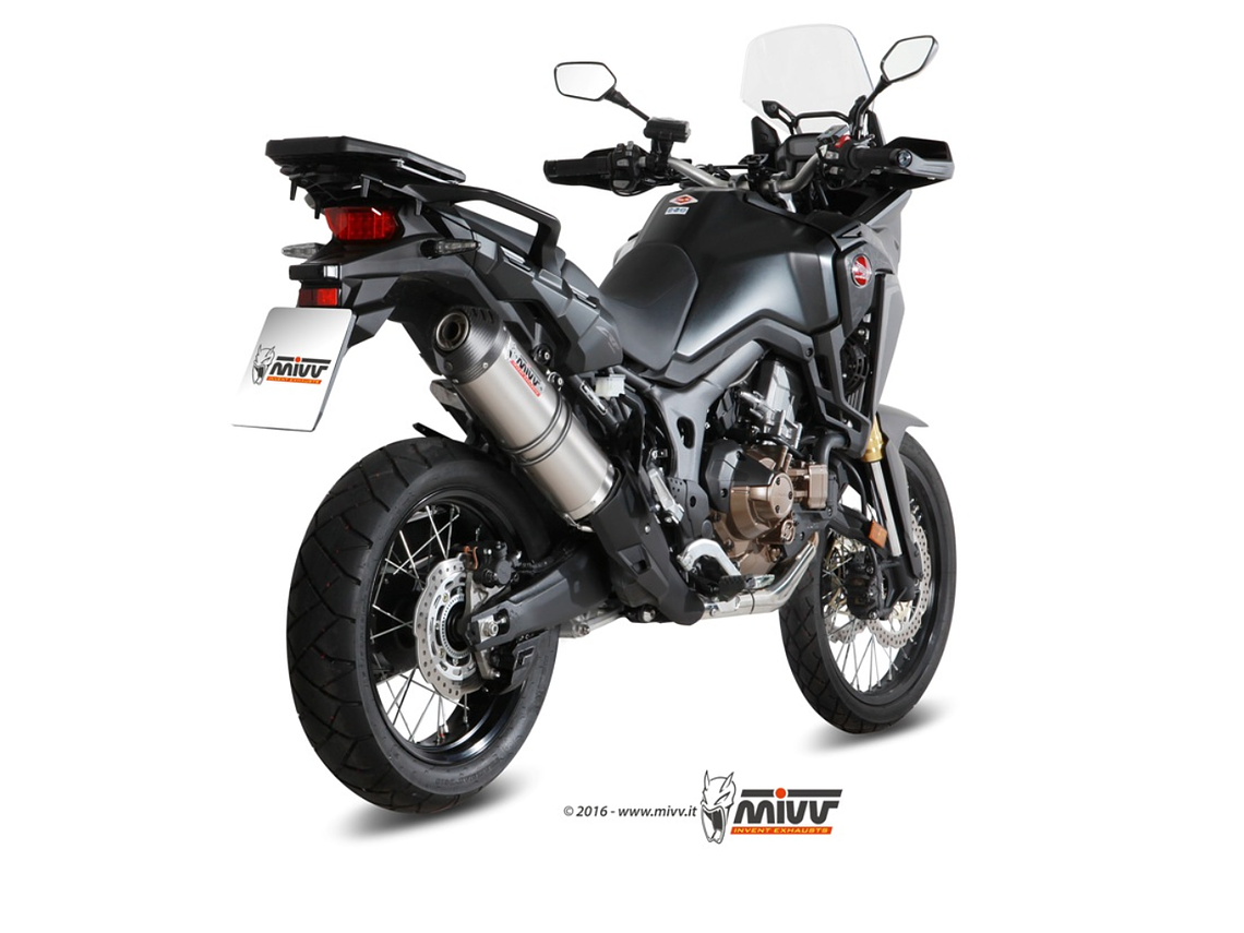 Escape MIVV Oval Titânio Honda CRF 1000 L Africa Twin 2016-2019  2