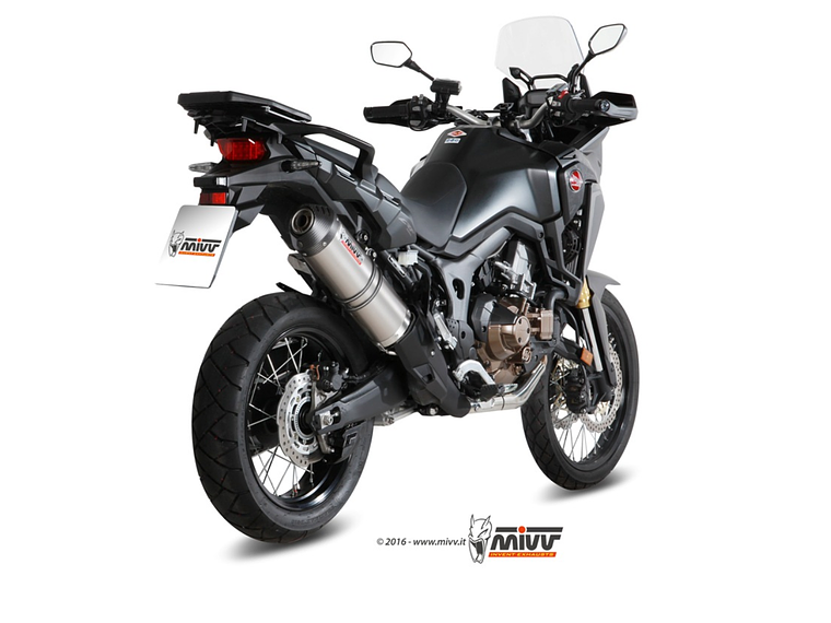 Escape MIVV Oval Titânio Honda CRF 1000 L Africa Twin 2016-2019  2