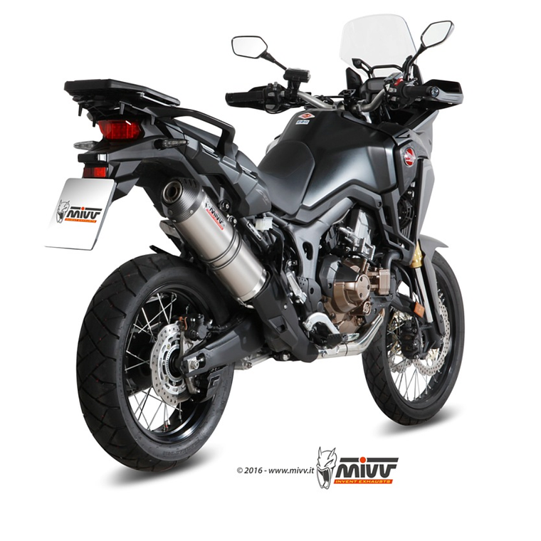 Escape MIVV Oval Titânio Honda CRF 1000 L Africa Twin 2016-2019  2