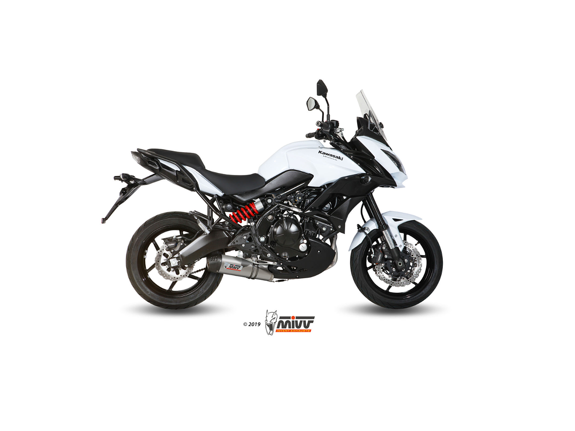 Escape MIVV Oval Titânio Ponta Carbono Kawasaki Versys 650 2015-2021  1