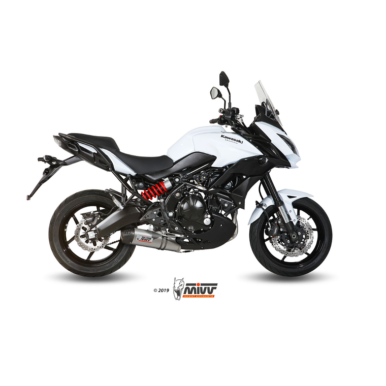 Escape MIVV Oval Titânio Ponta Carbono Kawasaki Versys 650 2015-2021  1
