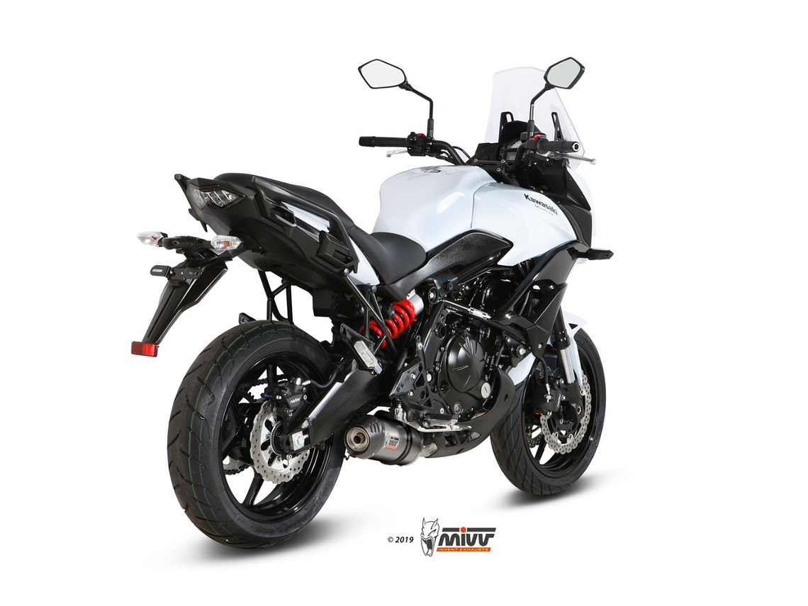 Escape MIVV Oval Titânio Ponta Carbono Kawasaki Versys 650 2015-2021  2