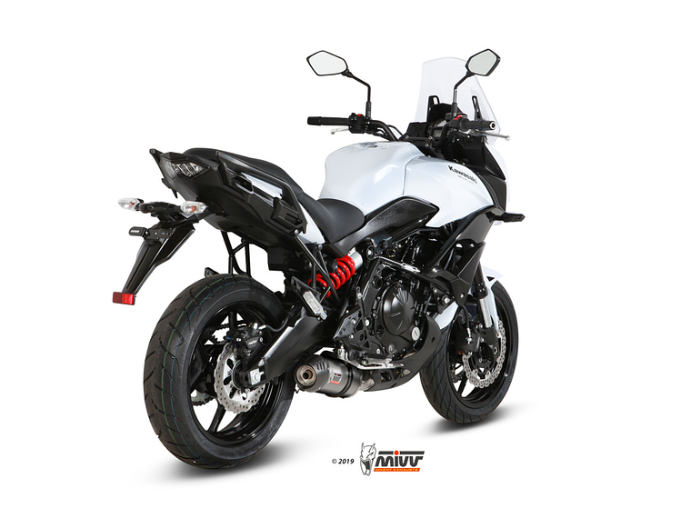 Escape MIVV Oval Titânio Ponta Carbono Kawasaki Versys 650 2015-2021  2