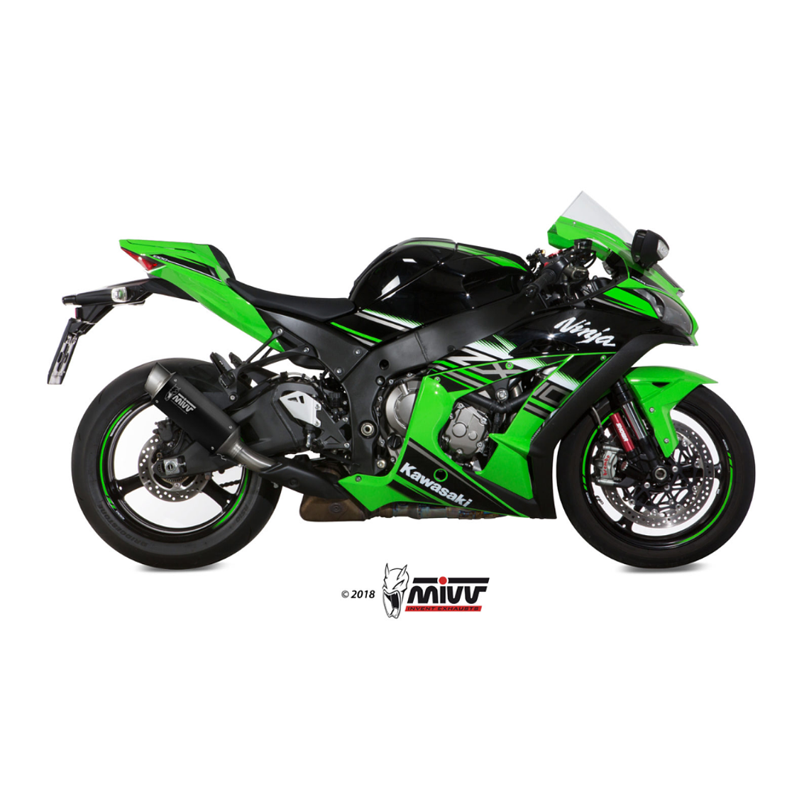 Escape MIVV GP Pro Preto Kawasaki ZX-10 R / RR / SE 2016-2023  1