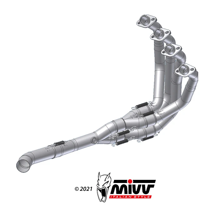 Coletores MIVV No Kat Kawasaki Z900 A2 (35/70 KW) 2017-2023  1