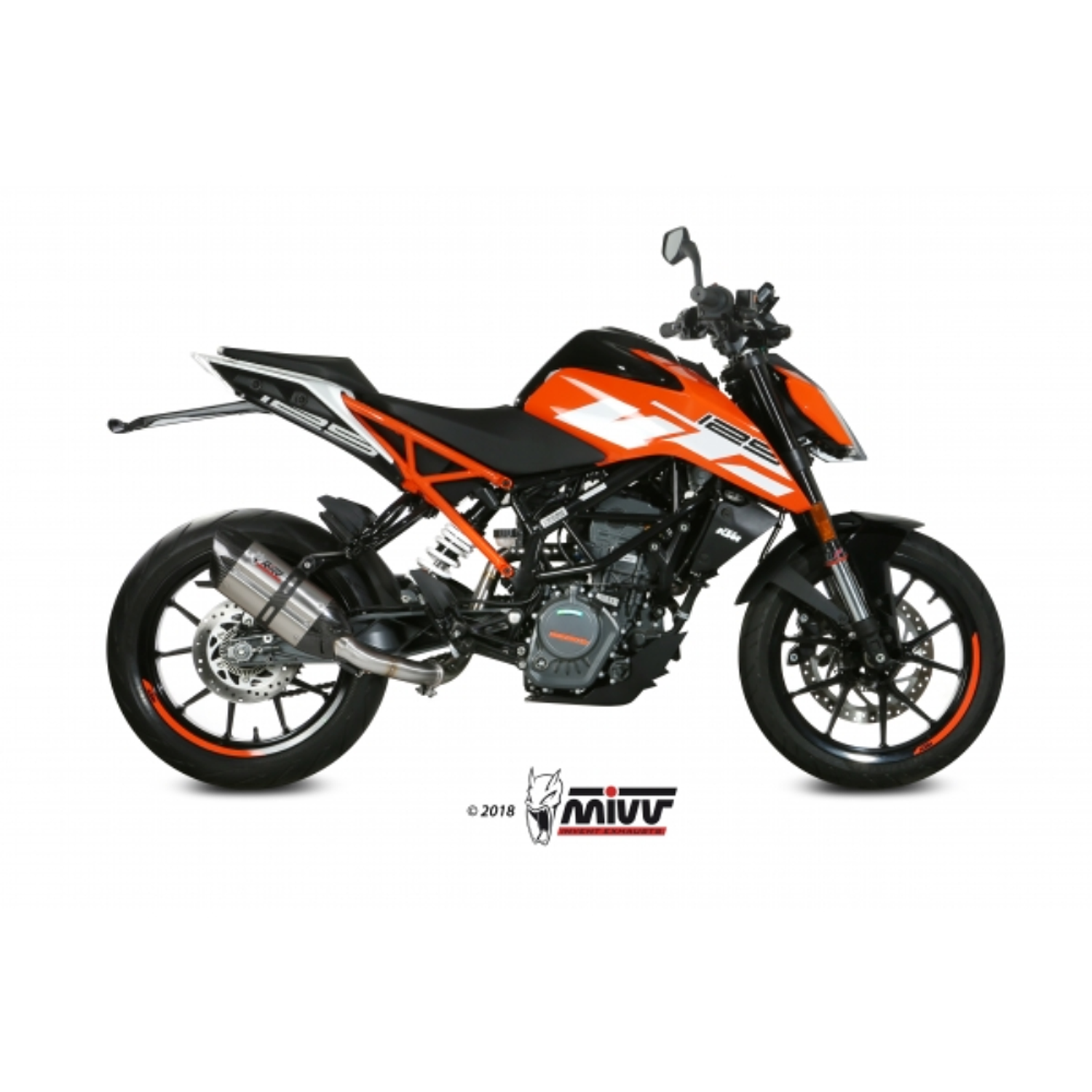 MIVV Tubo No KAT KTM 125 Duke 2017-2020/KTM 390 Duke 2017-2020/ KTM RC 125 2017-2021/KTM RC 390 2017-2021 3
