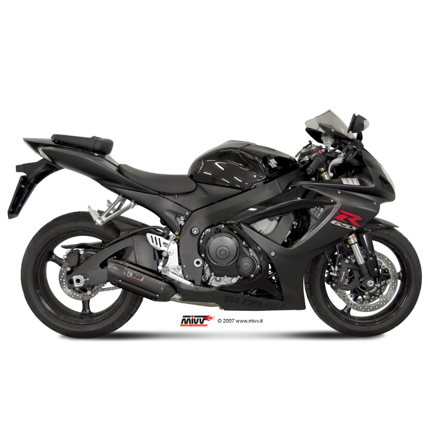 Escape MIVV Suono Preto Suzuki GSX-R 600 2006-2007/Suzuki GSX-R 750 2006-2007  1