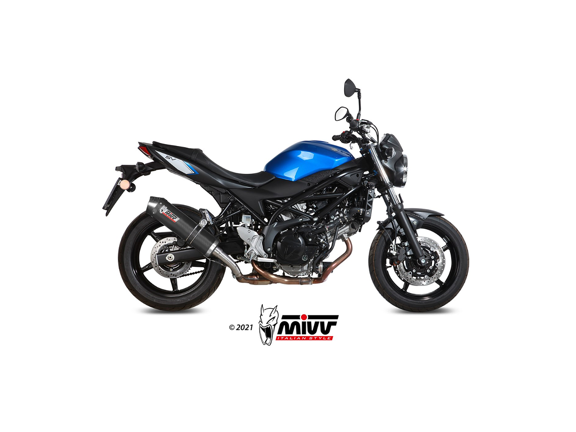 Escape MIVV Oval Carbono Tampa Carbono Suzuki SV 650 / X 2016-2021  1