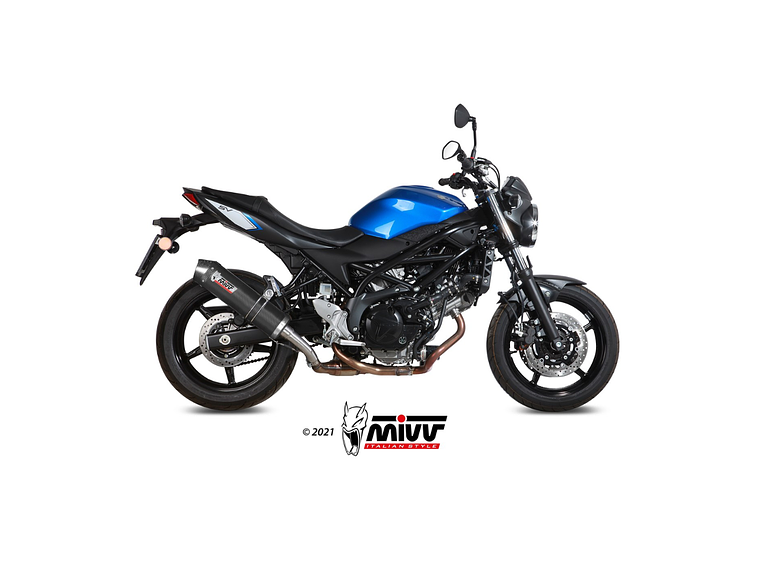 Escape MIVV Oval Carbono Tampa Carbono Suzuki SV 650 / X 2016-2021  1