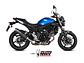 Escape MIVV Oval Carbono Tampa Carbono Suzuki SV 650 / X 2016-2021  - Miniatura 1