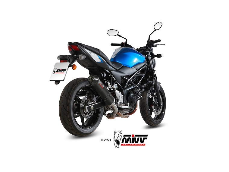 Escape MIVV Oval Carbono Tampa Carbono Suzuki SV 650 / X 2016-2021  2