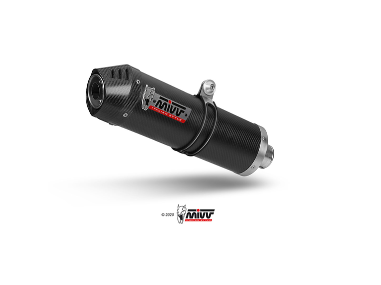 Escape MIVV Oval Carbono Tampa Carbono Suzuki SV 650 / X 2016-2021  3