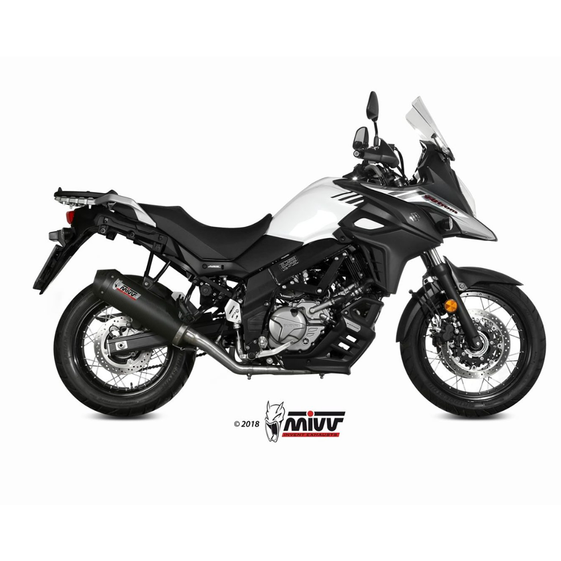 Escape MIVV Oval Carbono Suzuki DL V-Strom 650 / XT 2017-2024 1