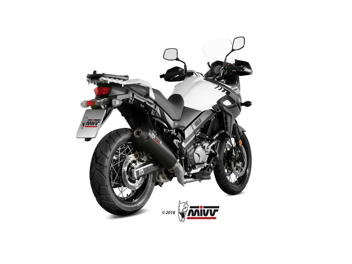 Escape MIVV Oval Carbono Suzuki DL V-Strom 650 / XT 2017-2024 2