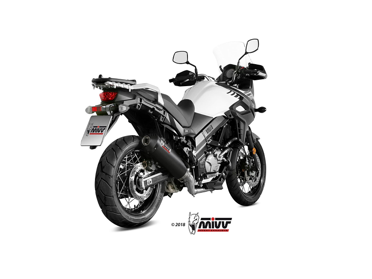 Escape MIVV Oval Carbono Suzuki DL V-Strom 650 / XT 2017-2024 2