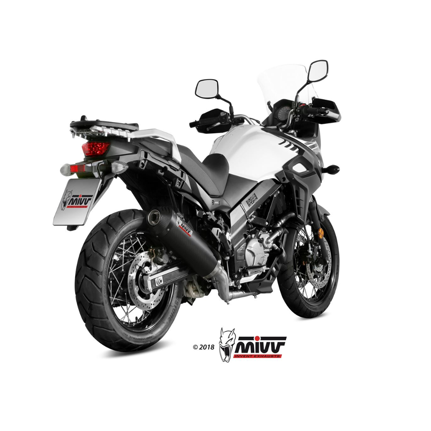 Escape MIVV Oval Carbono Suzuki DL V-Strom 650 / XT 2017-2024 2