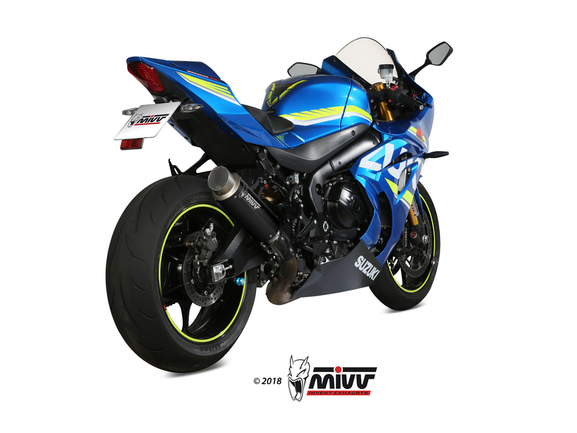 Escape MIVV GPPRO Preto Suzuki GSX-R 1000 2017-2021  2